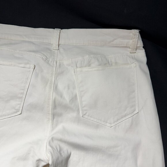 ANNE TAYLOR Women's Jeans 10 White Skinny Mondern Fit Ankle - Picture 4 of 8